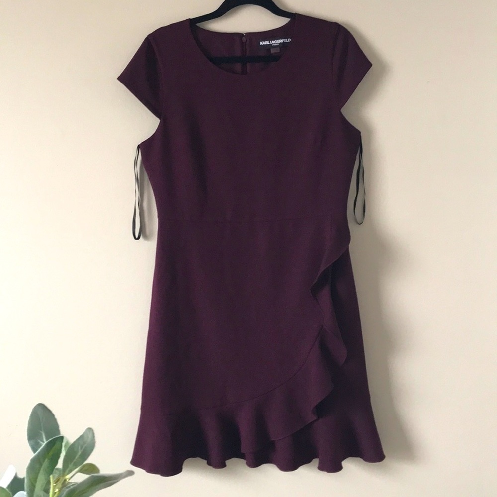 Karl Lagerfeld Maroon Dress